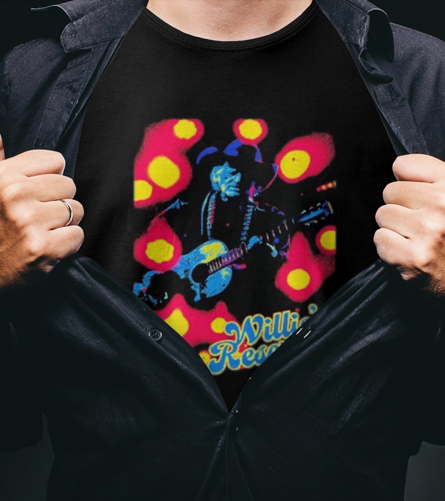 Willie's Nelson Reserve Psychedelic Country Music Legend T-Shirt