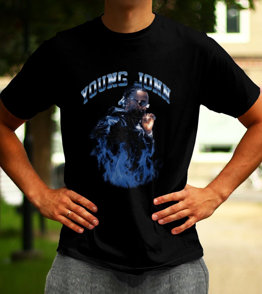 Young Jonn Midnight Frequency Smoke Aesthetic T-Shirt