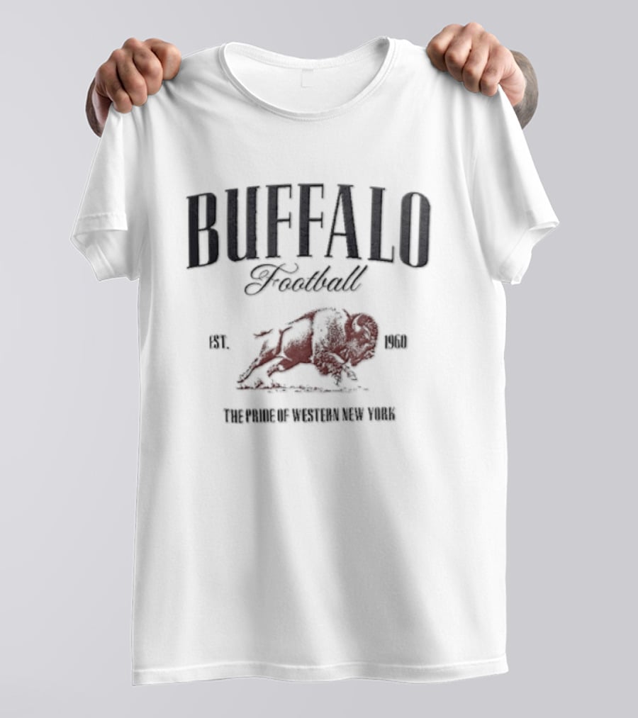 Buffalo Football Est. 1960 The Pride Of Western New York Bison T-Shirt