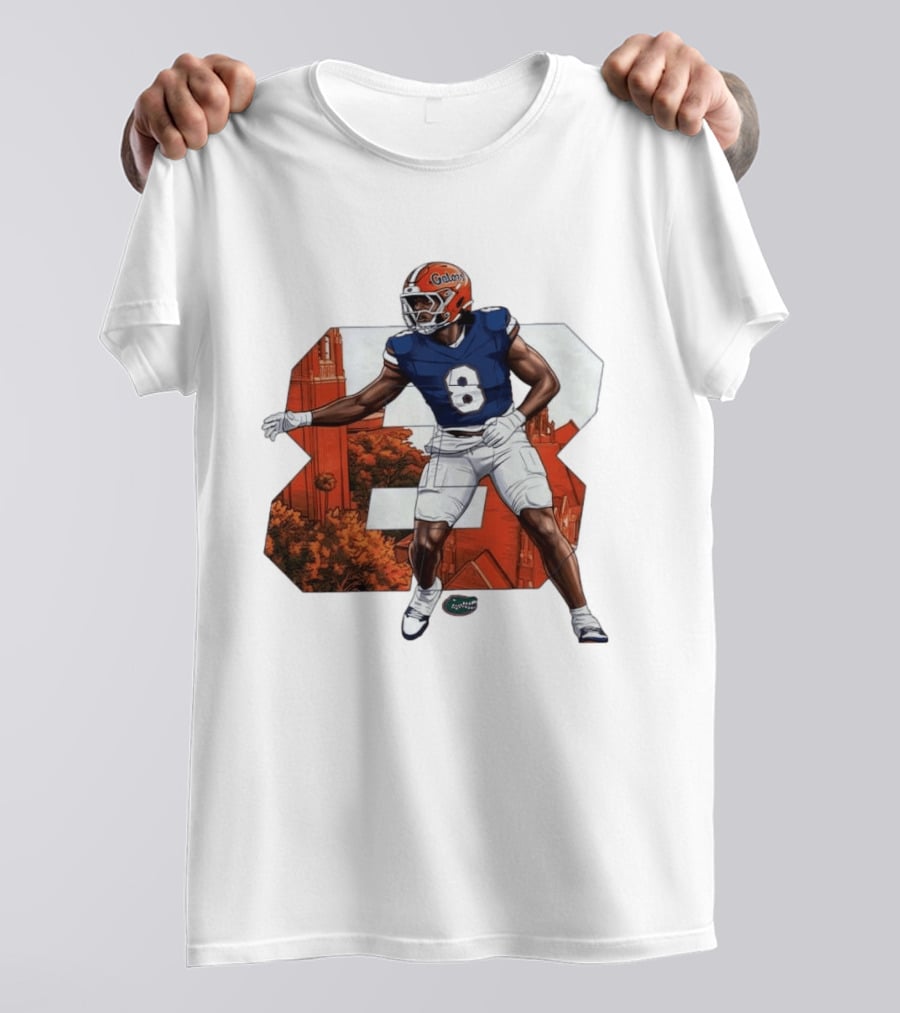 NCAA Florida Gators No 8 Aaron Chiles Jr. T-Shirt