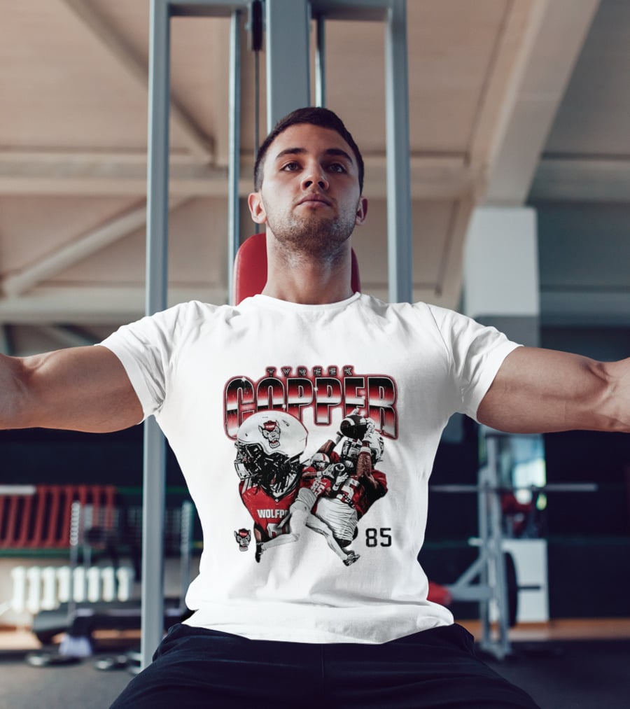Tyreek Copper NC State Wolfpack Football No 85 T-Shirt