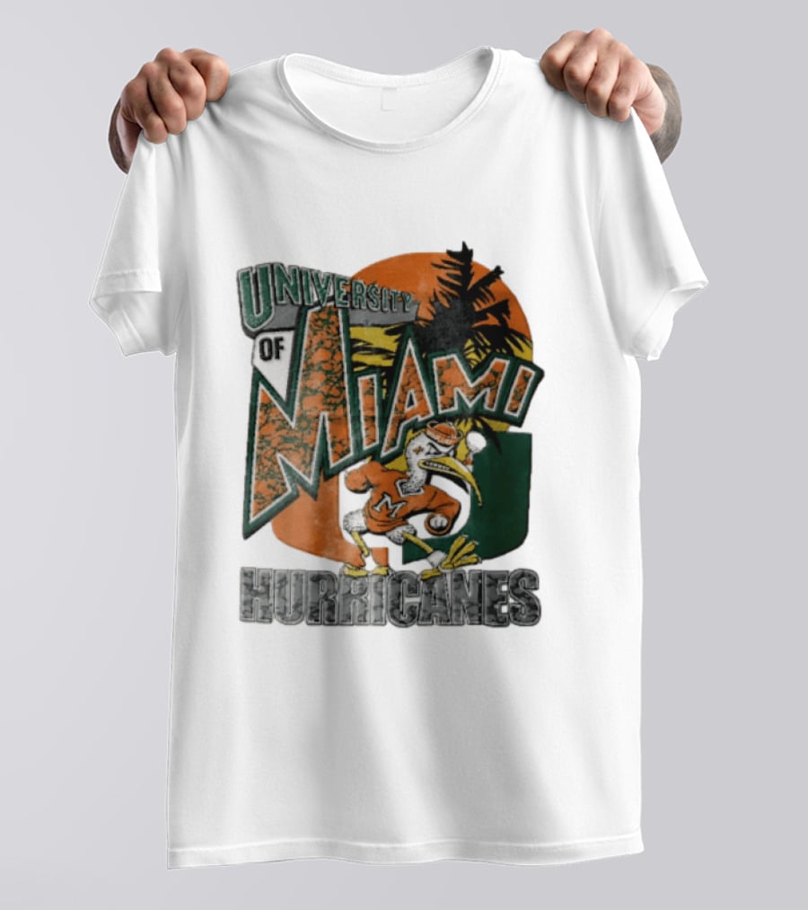 Miami Hurricanes Sebastian The Ibis U Of M Sports Team T-Shirt