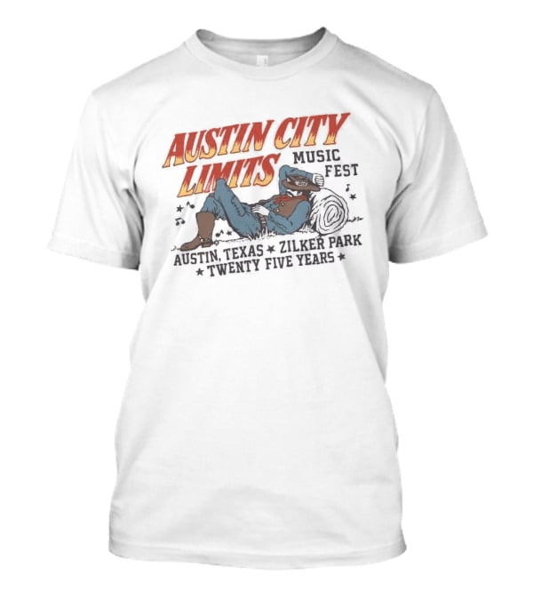Austin City Limits Music Fest 25 Years Cowboy At Zilker Park 2026 T-Shirt