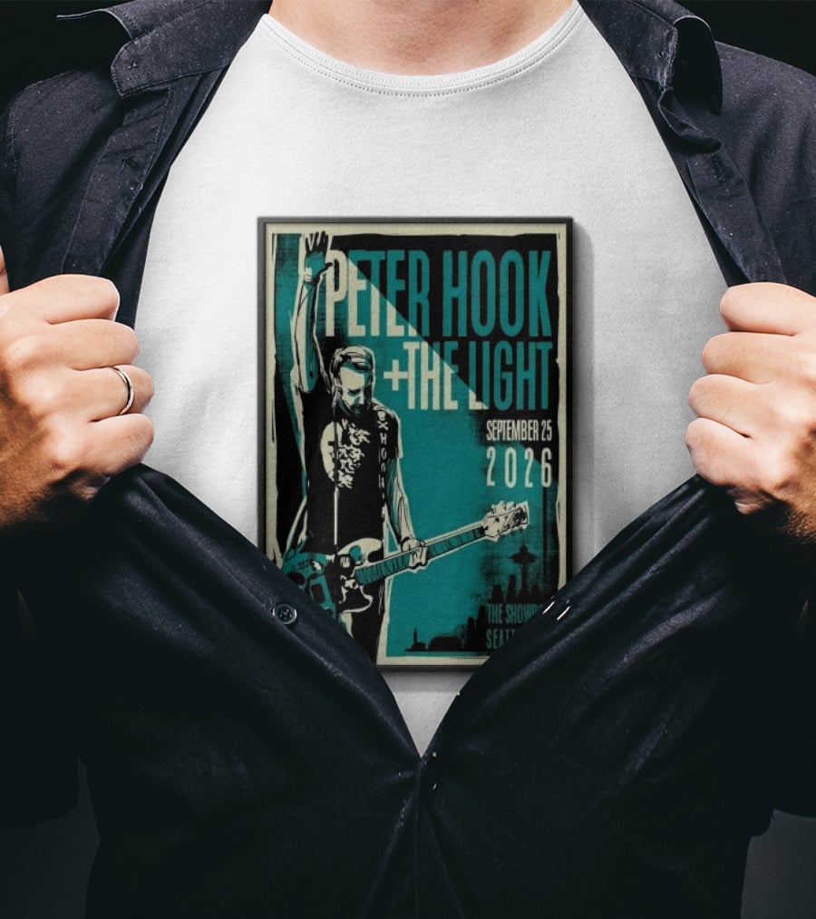 Peter Hook + The Light The Showbox Seattle WA September 25 2026 T-Shirt