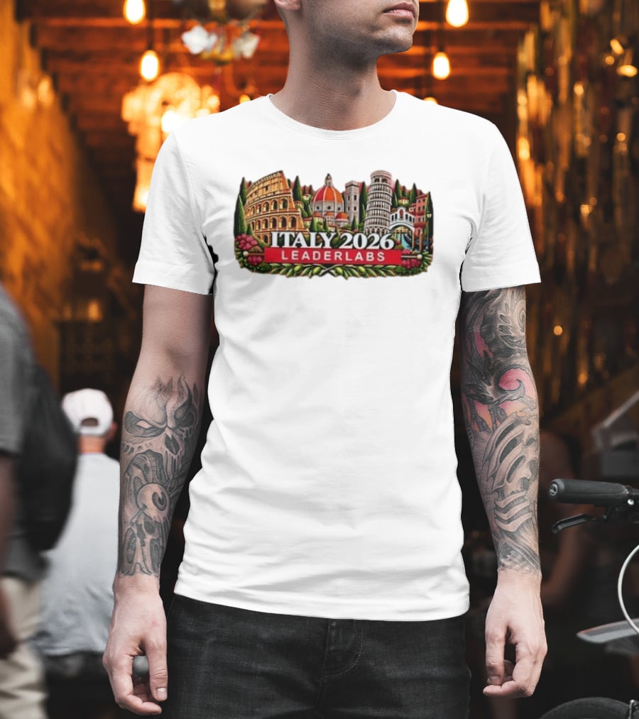 Italy 2026 Leaderlabs Colosseum Florence Pisa Venice Landmarks T-Shirt
