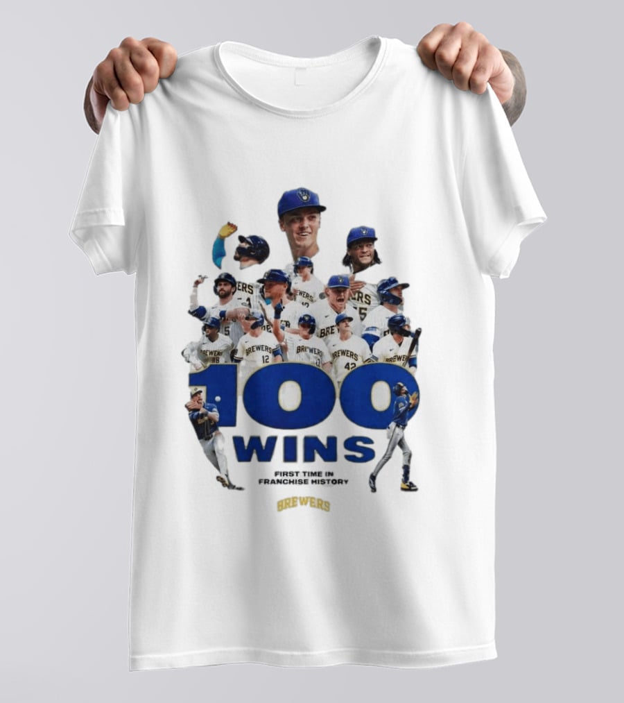 Milwaukee Brewers 100 Wins First Time In Franchise History T-Shirt