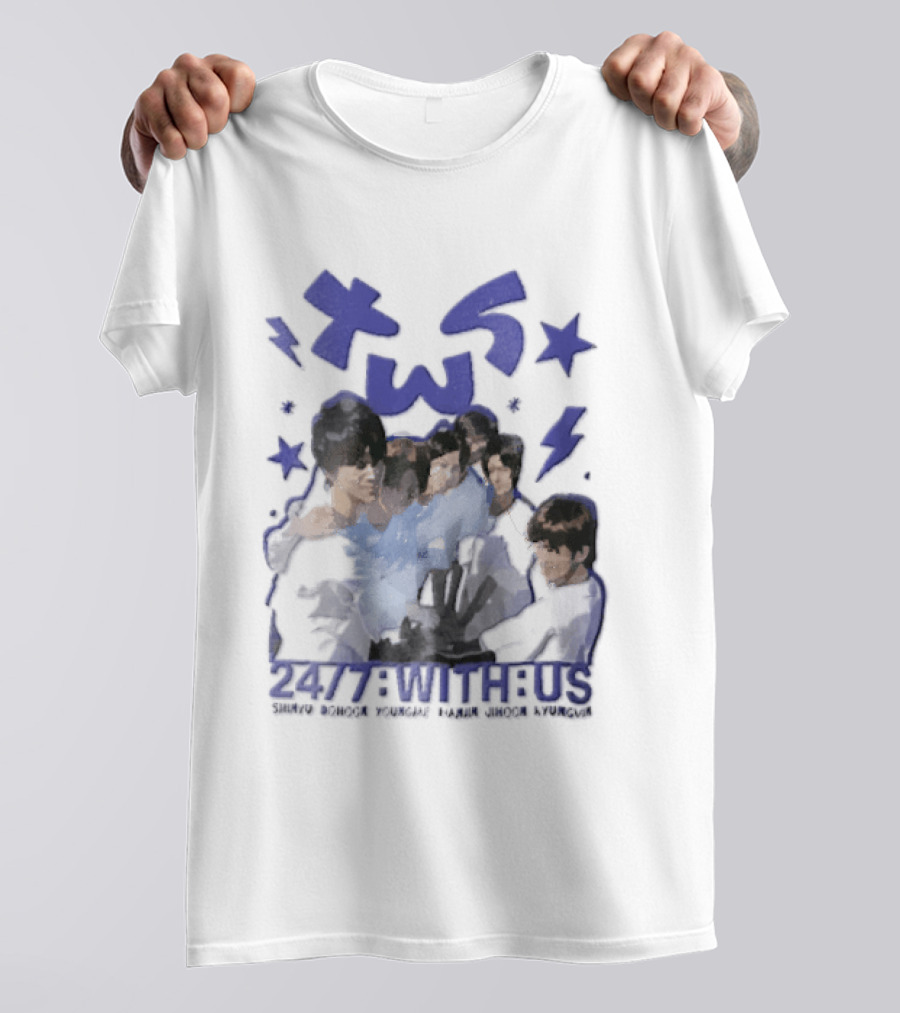 TWS Kpop Group 247 With Us Members Name T-Shirt