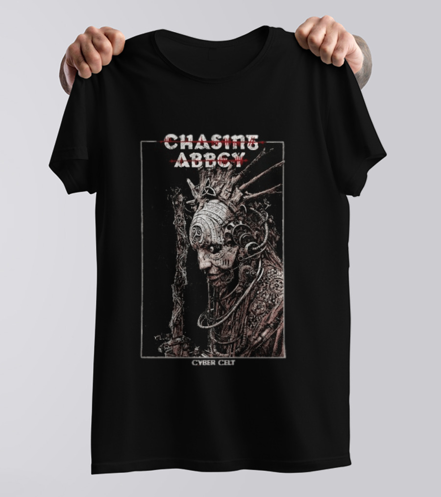 Chasing Abbey Cyber Celt Album Steampunk Cyberpunk Android T-Shirt