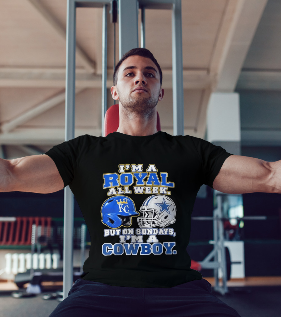 I'm A Royal All Week KC Helmet And Sundays Cowboy Star Helmet T-Shirt
