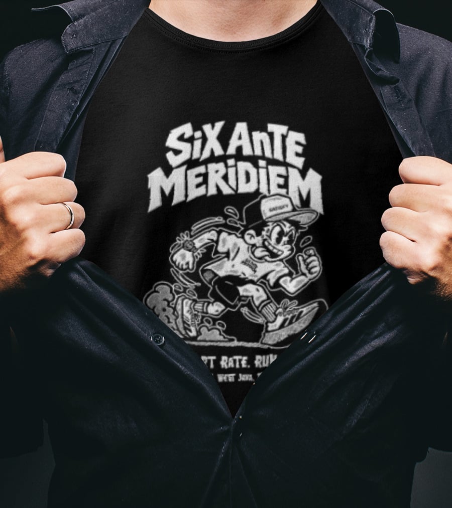 Six Ante Meridiem Fuck Heart Rate Run Anyway Runner Enthusiast Motivation T-Shirt