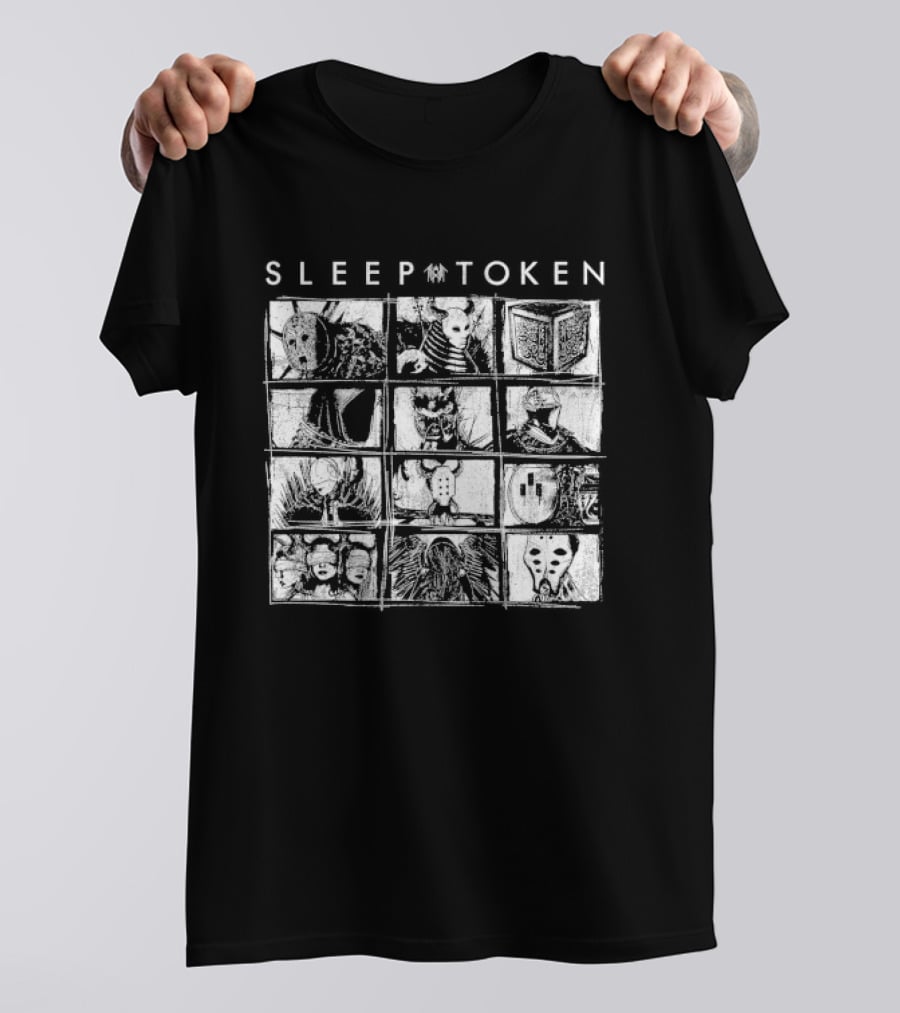 Sleep Token Figures Album Cover Art Grid T-Shirt