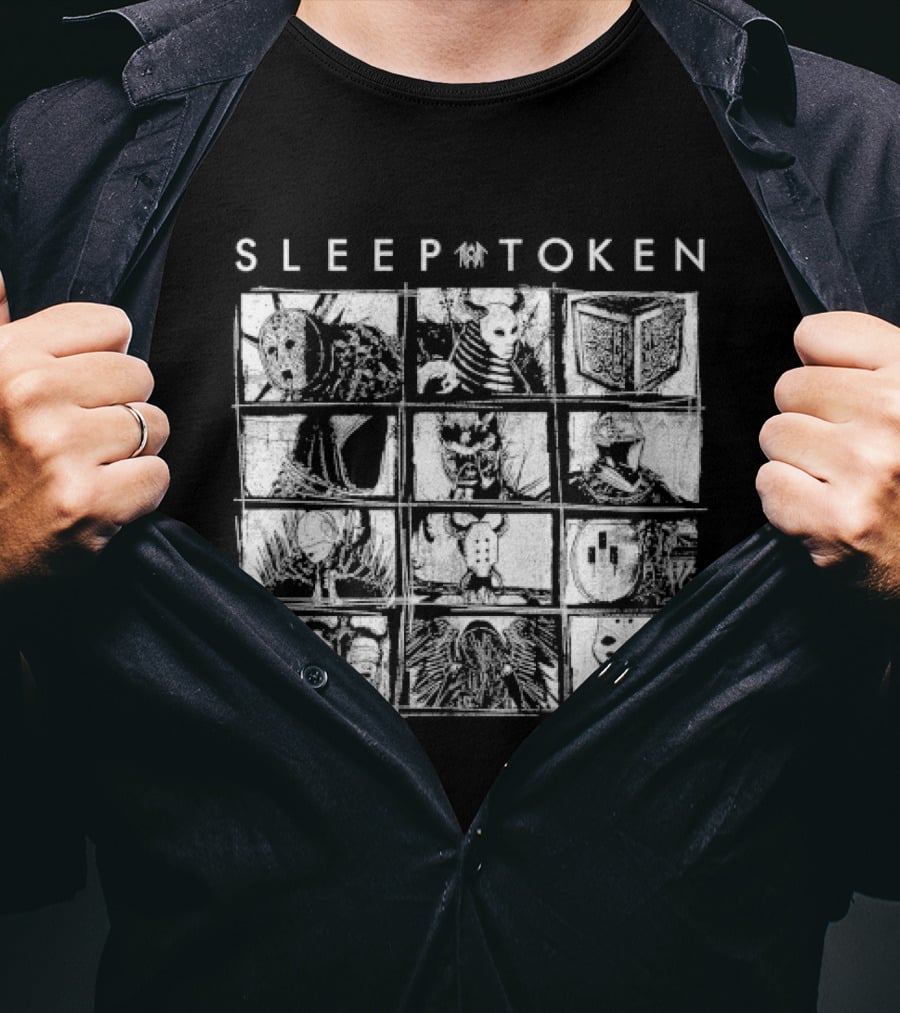Sleep Token Figures Album Cover Art Grid T-Shirt