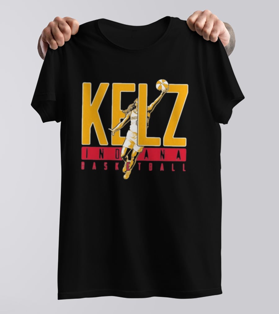 Kelz Indiana Basketball Mitchell Fever Player Dunk T-Shirt