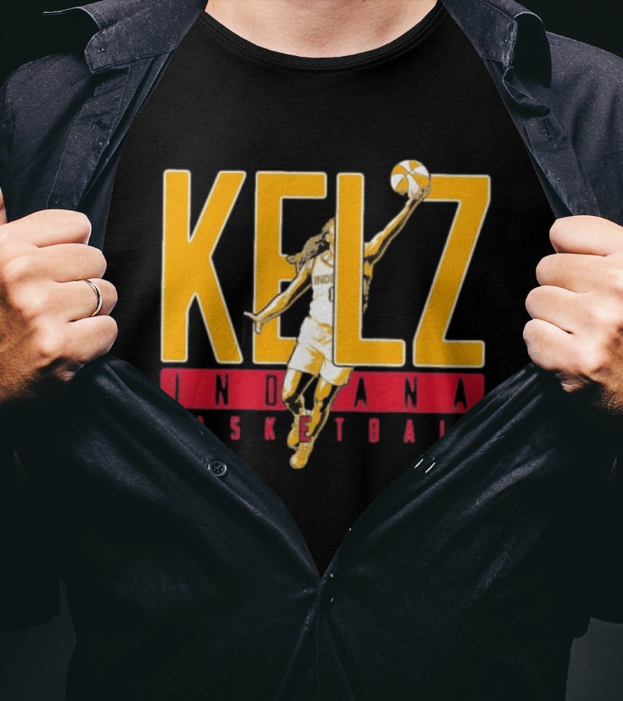 Kelz Indiana Basketball Mitchell Fever Player Dunk T-Shirt