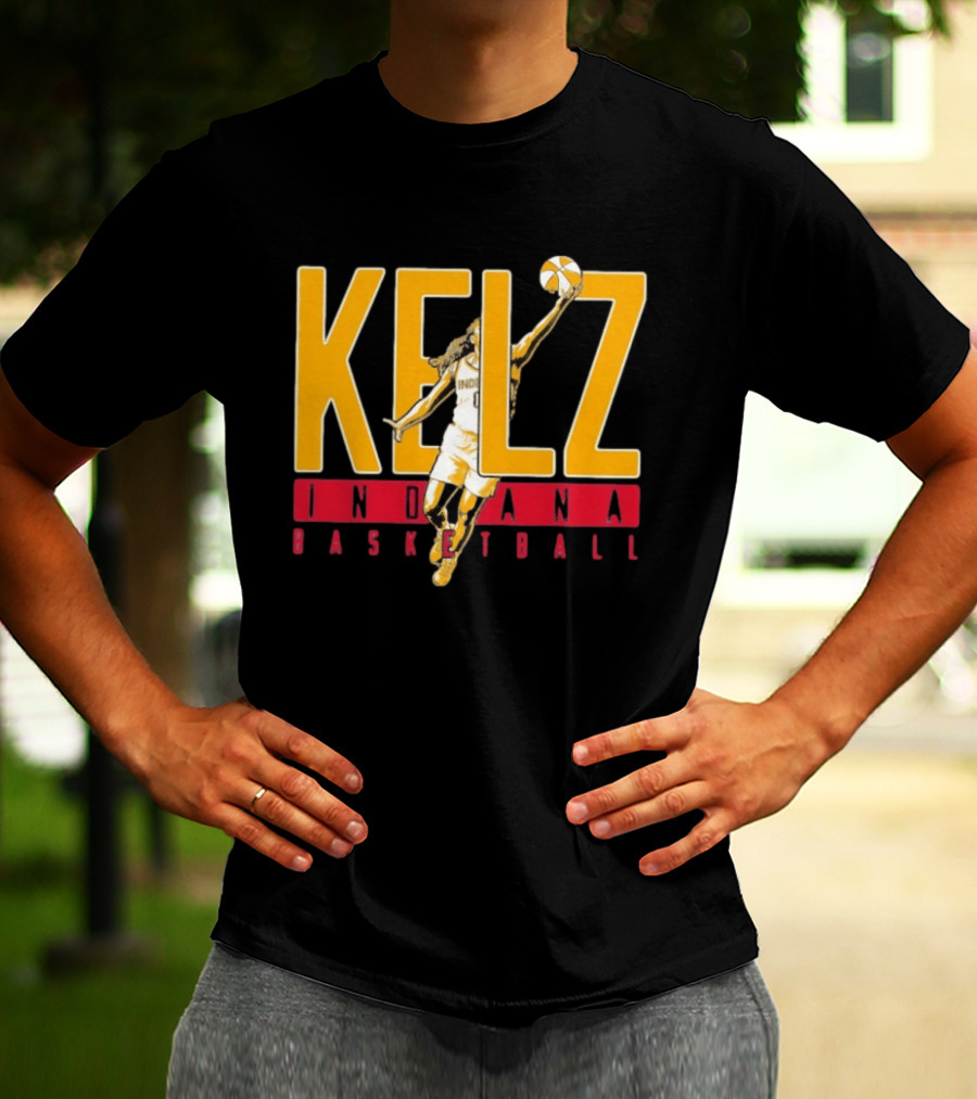 Kelz Indiana Basketball Mitchell Fever Player Dunk T-Shirt
