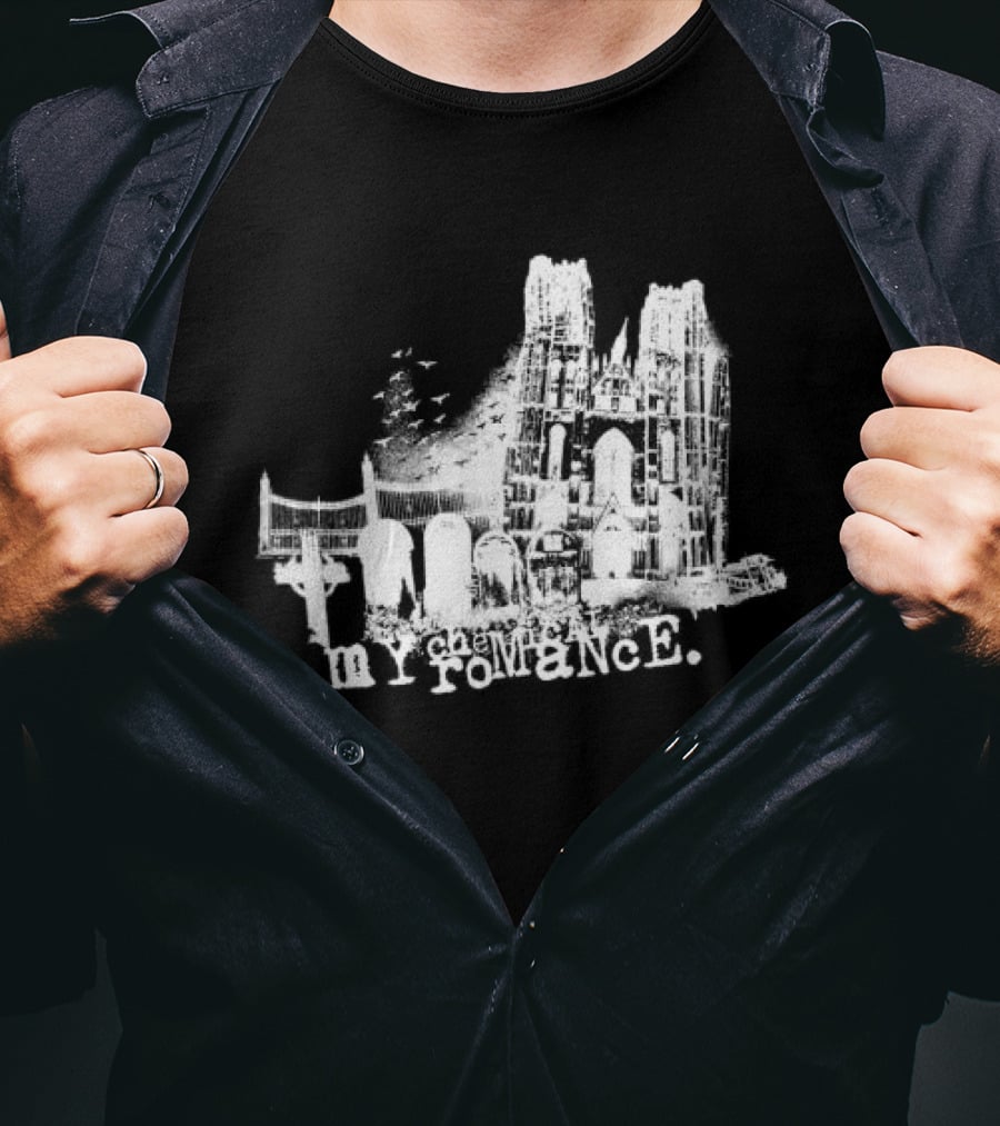 My Chemical Romance Halloween Spooky Graveyard Scene T-Shirt