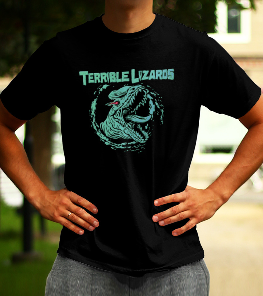 Terrible Lizards Dinosaur Rex Roaring T-Shirt