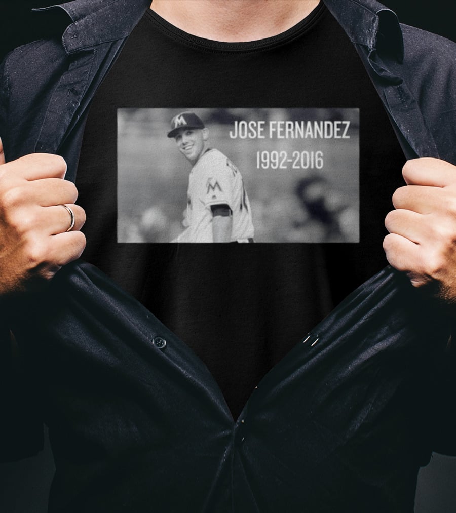 Jose Fernandez Miami 1992 2016 Memoriam T-Shirt