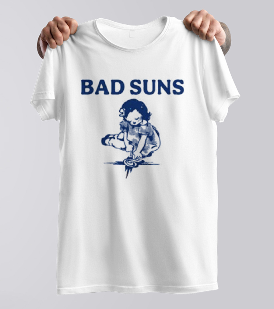 Bad Suns Doodle Girl Raglan Baby Crop T-Shirt