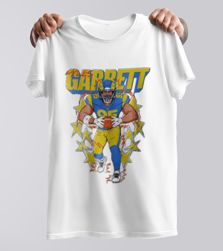 Myles Garrett Football Star Number 95 Cold World Hardcore T-Shirt