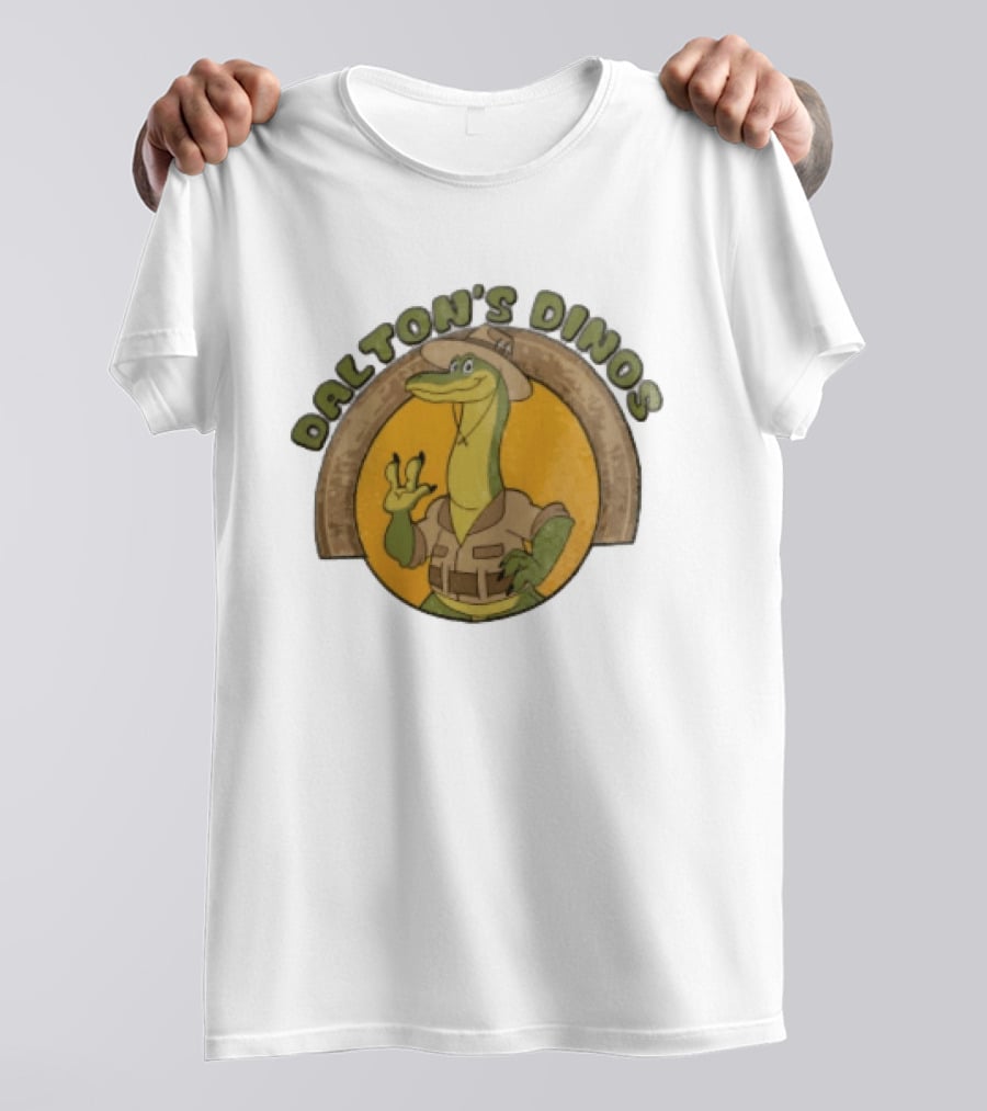 Dalton's Dino's Cartoon Dinosaur Safari Adventure Outfit T-Shirt