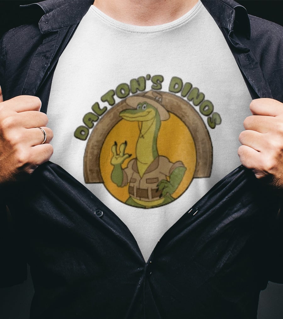 Dalton's Dino's Cartoon Dinosaur Safari Adventure Outfit T-Shirt