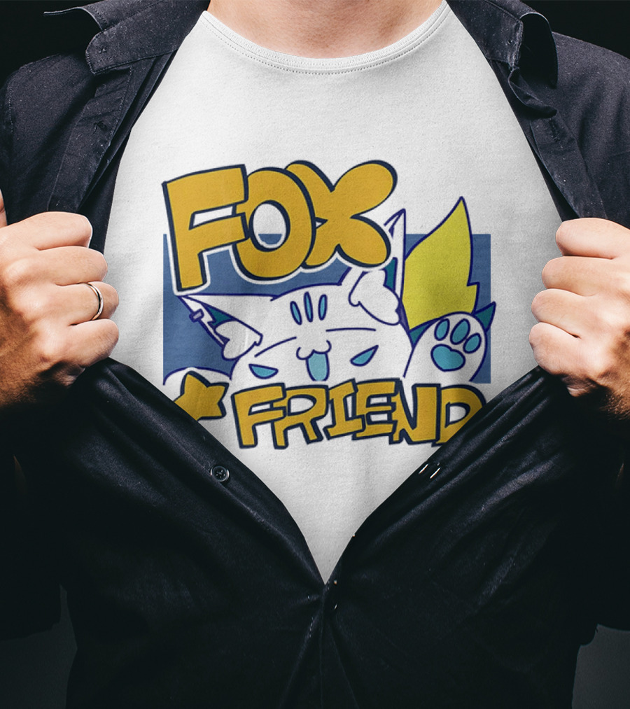 Shirakami Fubuki Fox Friend Anime Style Companion T-Shirt