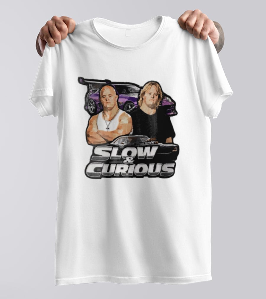 Slow & Curious Duo With Sports Cars And Menacing Muscle Cars T-Shirt