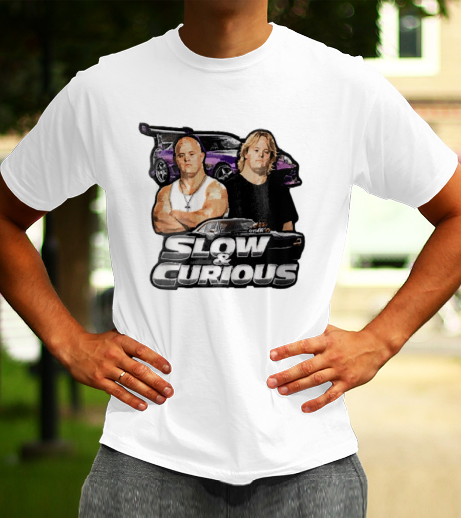 Slow & Curious Duo With Sports Cars And Menacing Muscle Cars T-Shirt