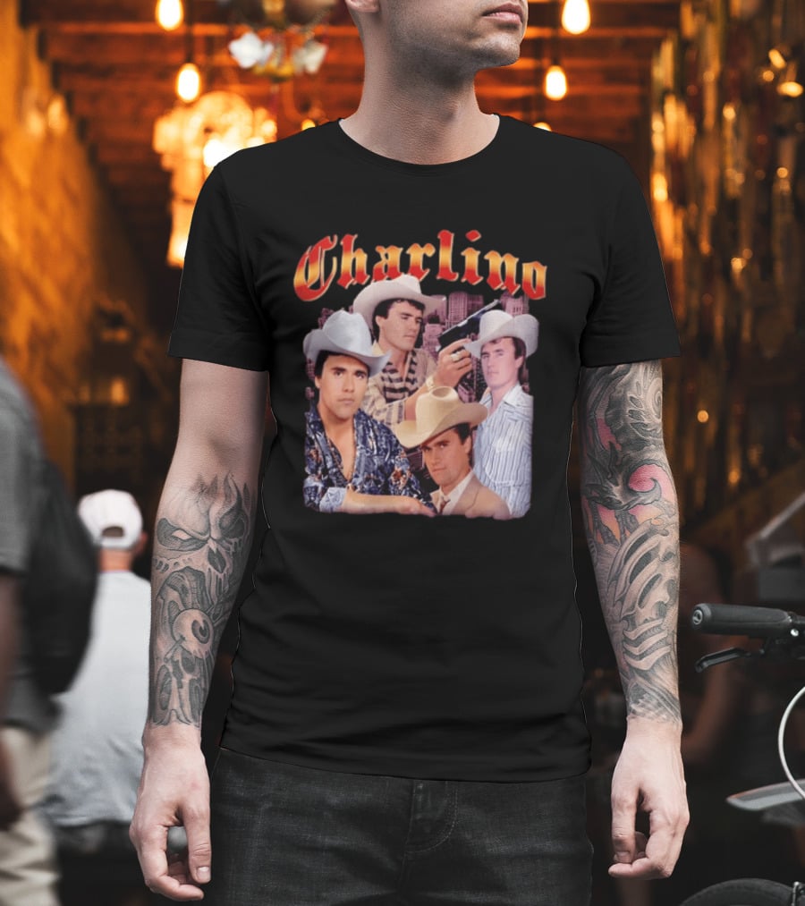 Charlino Sanchez Cowboy Tribute Collage T-Shirt