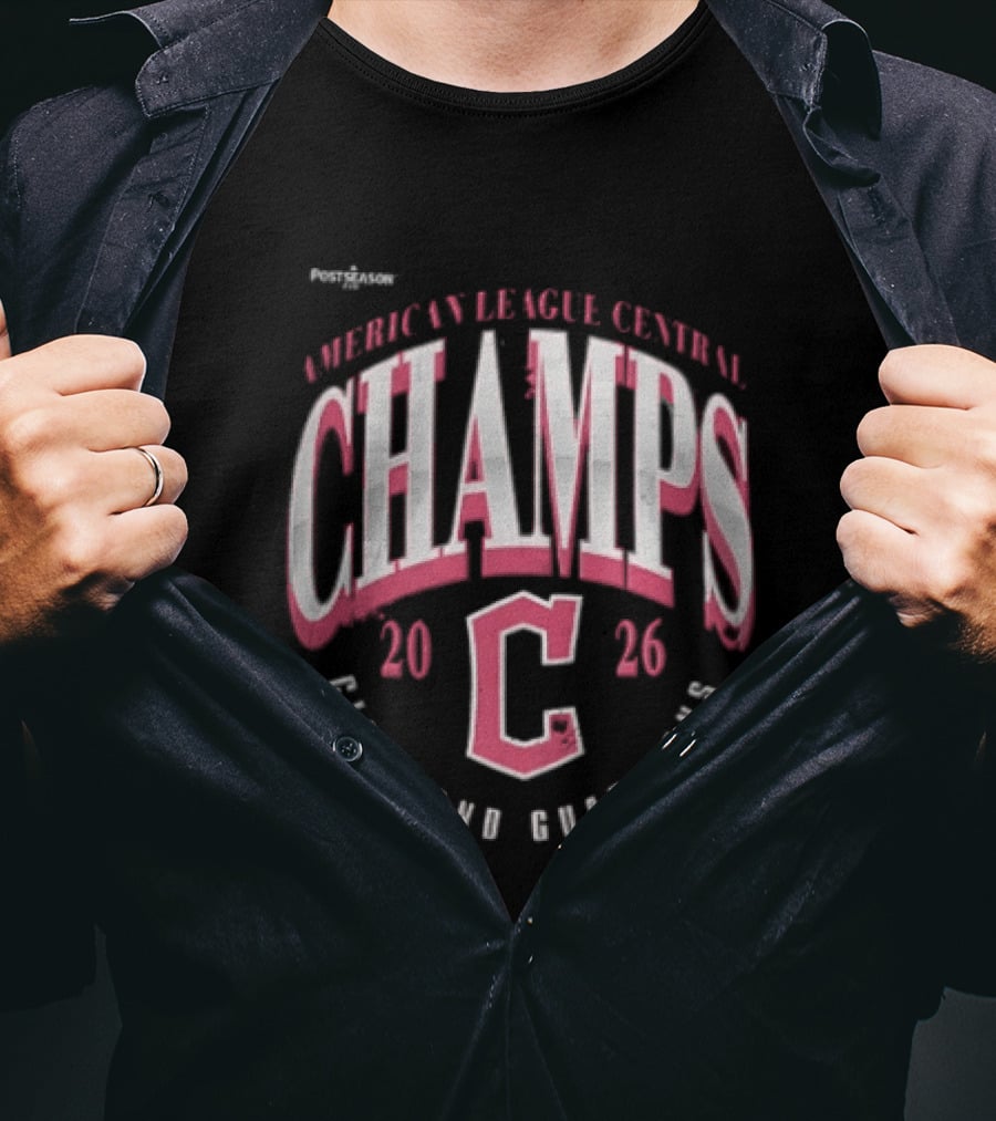 Cleveland Guardians American League Central Champs 2026 C T-Shirt