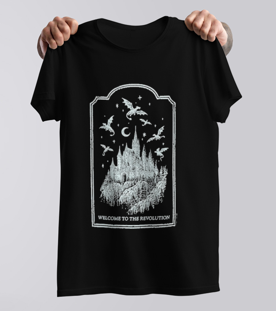 Fourth Wing Welcome To The Revolution Castle And Flying Beasts T-Shirt