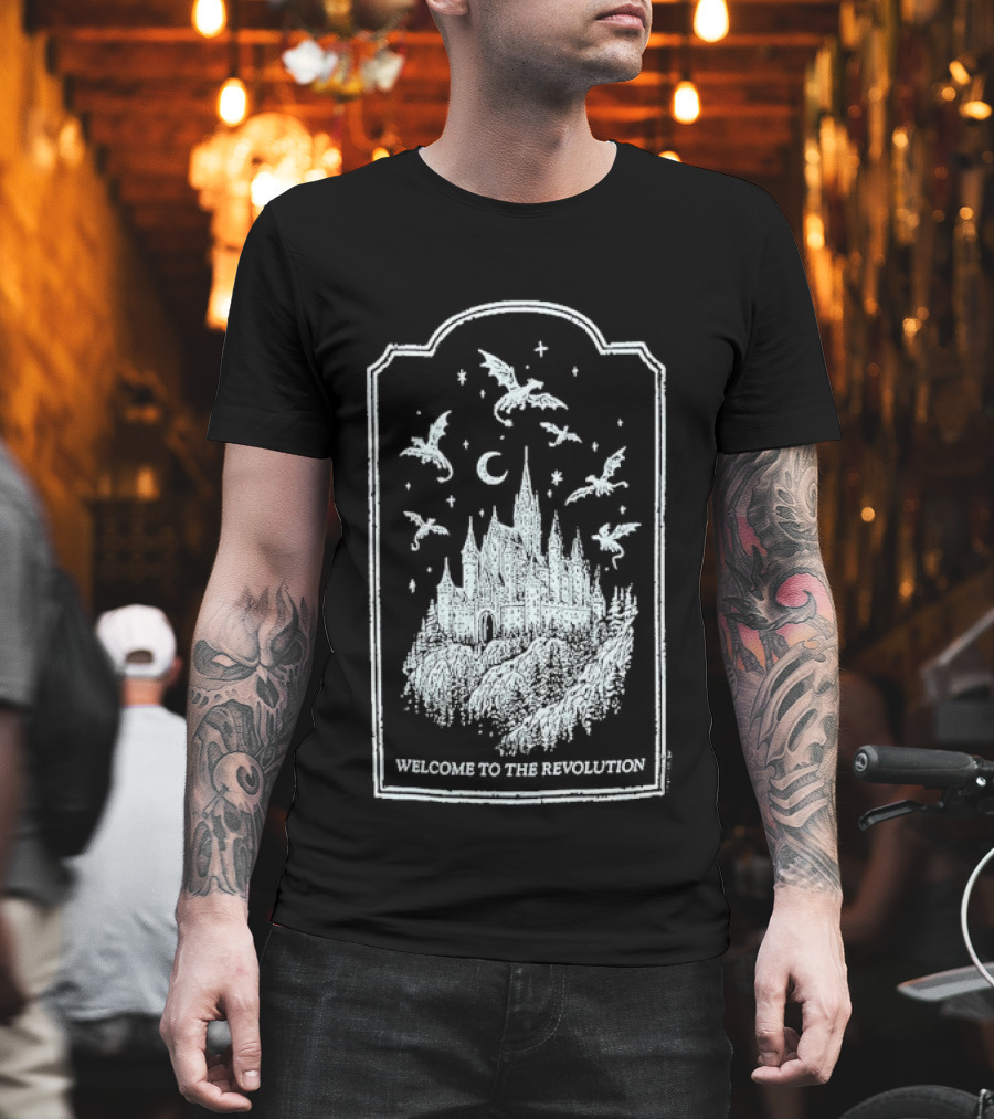 Fourth Wing Welcome To The Revolution Castle And Flying Beasts T-Shirt