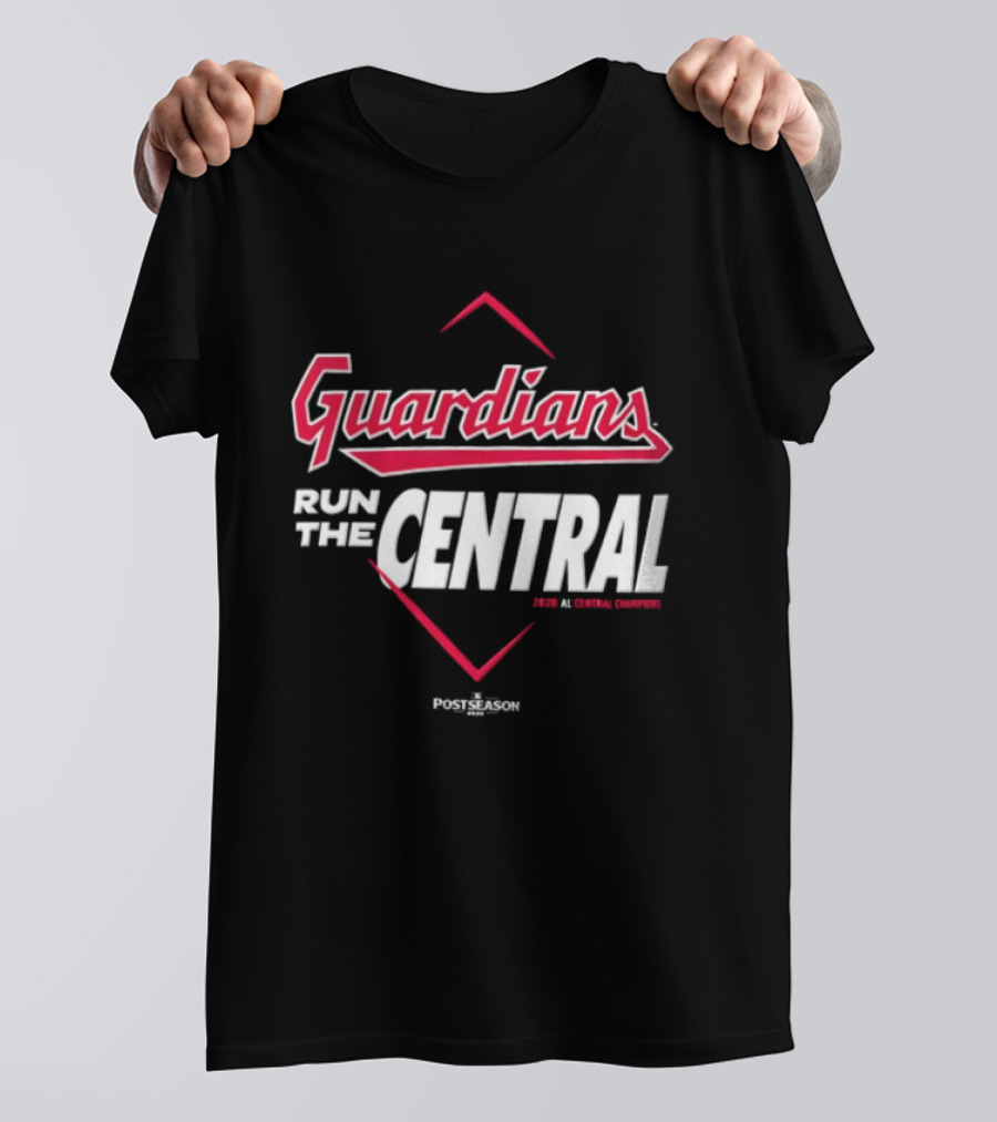 Guardians Run The Central Cleveland Guardians MLB 2025 T-Shirt