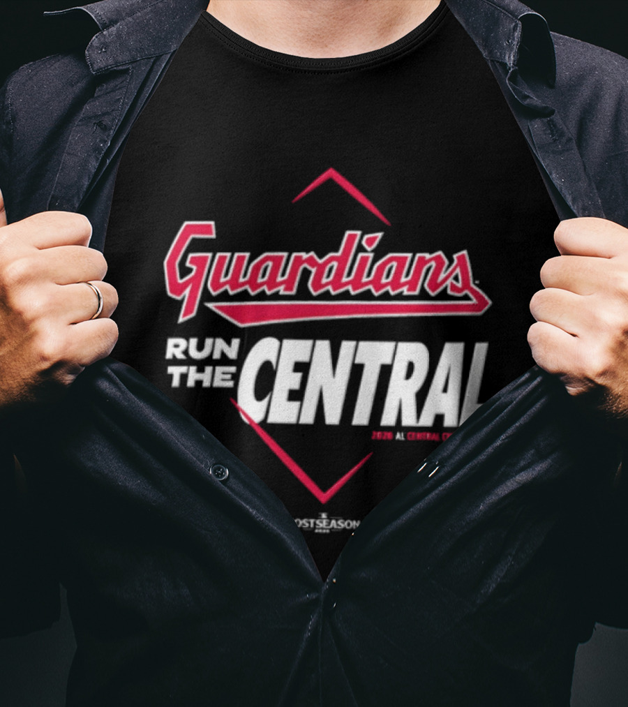 Guardians Run The Central Cleveland Guardians MLB 2025 T-Shirt