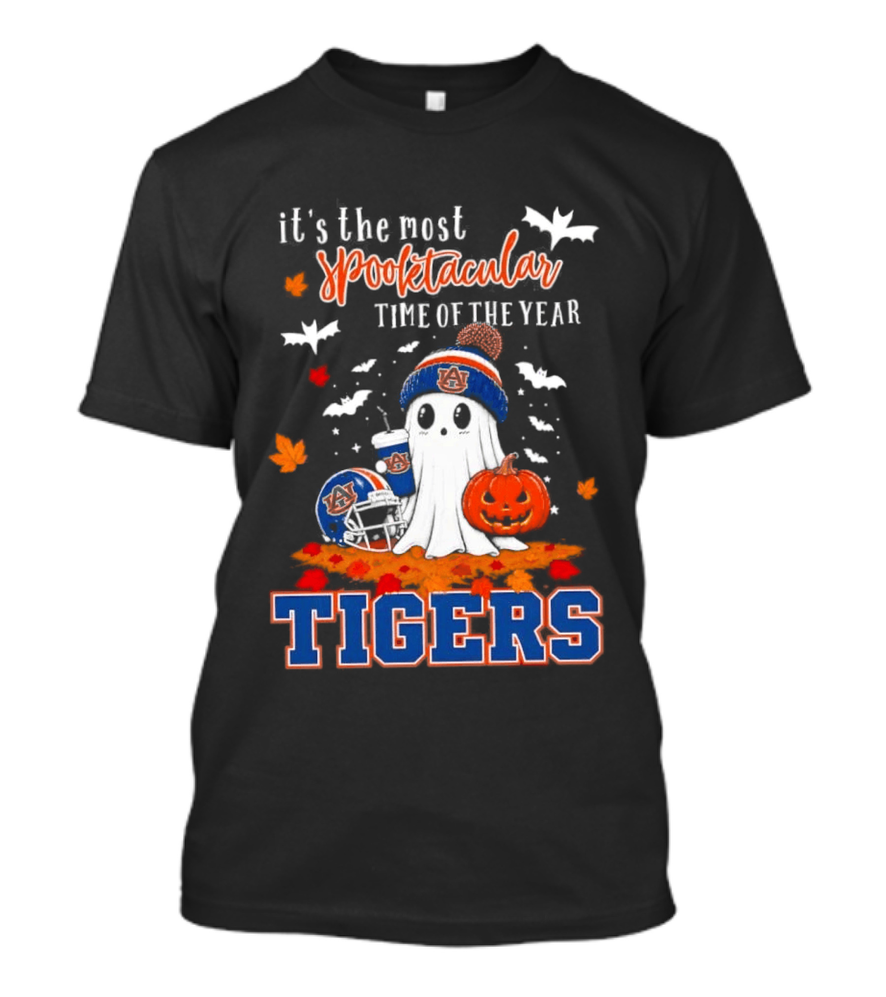 It's The Most Spooktacular Time Of The Year Tigers Halloween Ghost Pumpkins T-Shirt