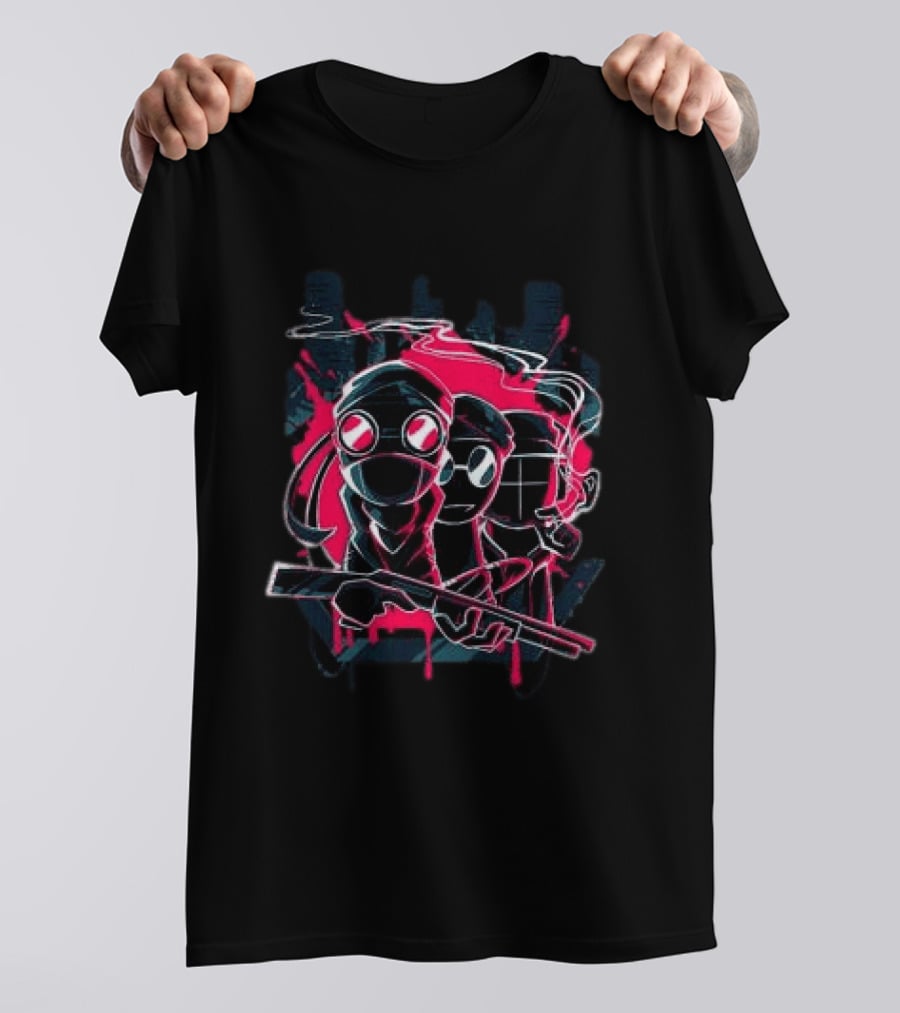 Madness Combat Sharkrobot Store Madness Lineup Iconic Characters T-Shirt