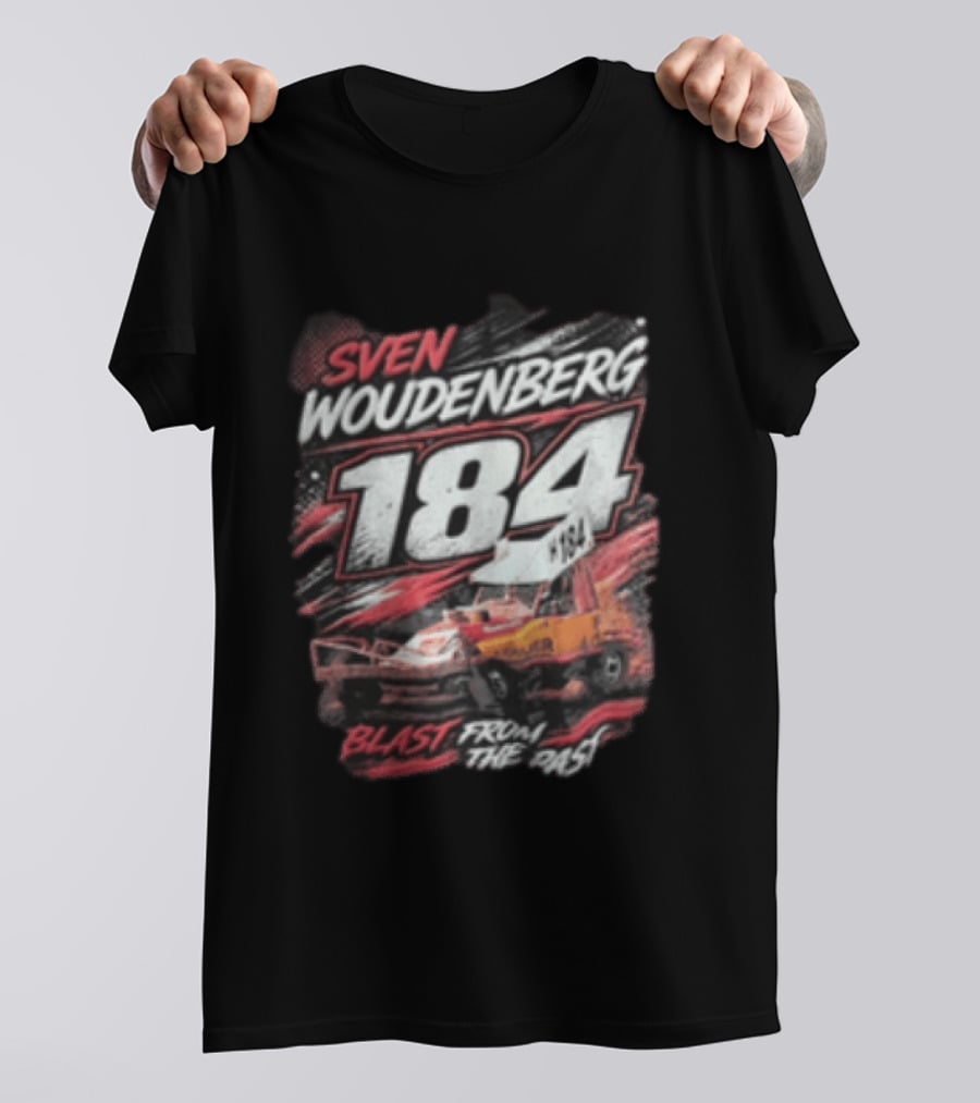 Sven Woudenberg 184 Blast From The Past Stock Car Racing Vehicle Dirt Track T-Shirt