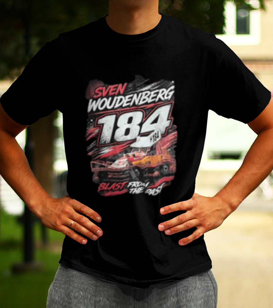 Sven Woudenberg 184 Blast From The Past Stock Car Racing Vehicle Dirt Track T-Shirt