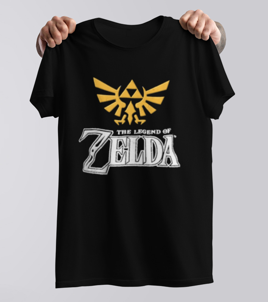 The Legend Of Zelda Yellow Triforce Emblem White T-Shirt