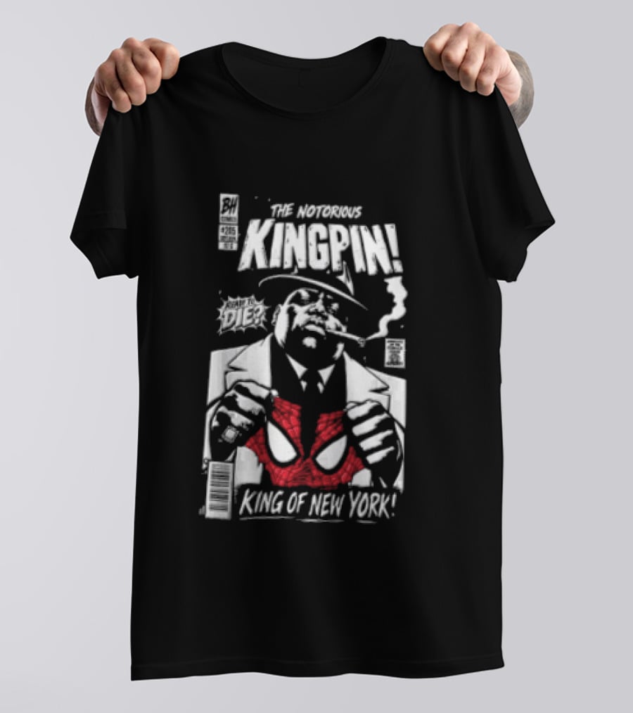 The Notorious Kingpin King Of New York Ready To Die Comics BH Music Big T-Shirt