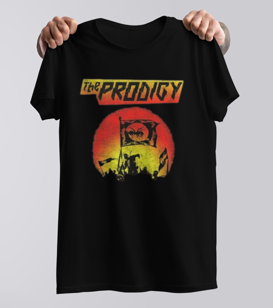 The Prodigy Warrior's Dance Event Ant Silhouette Flag T-Shirt