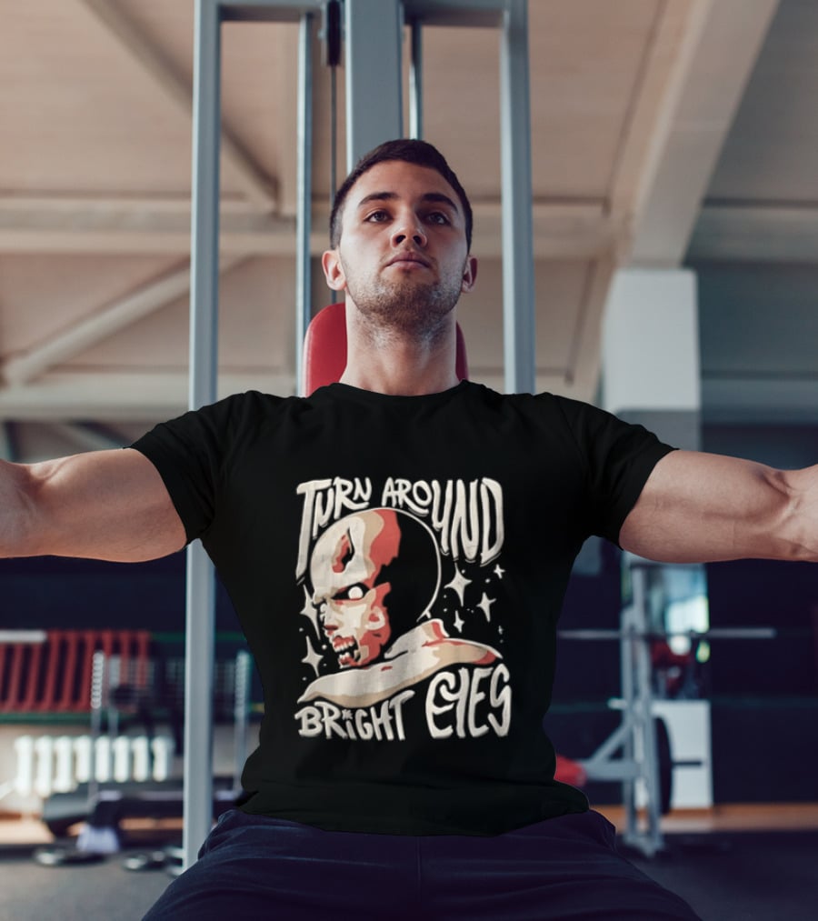 Turn Around Bright Eyes Zombie Face Stars T-Shirt