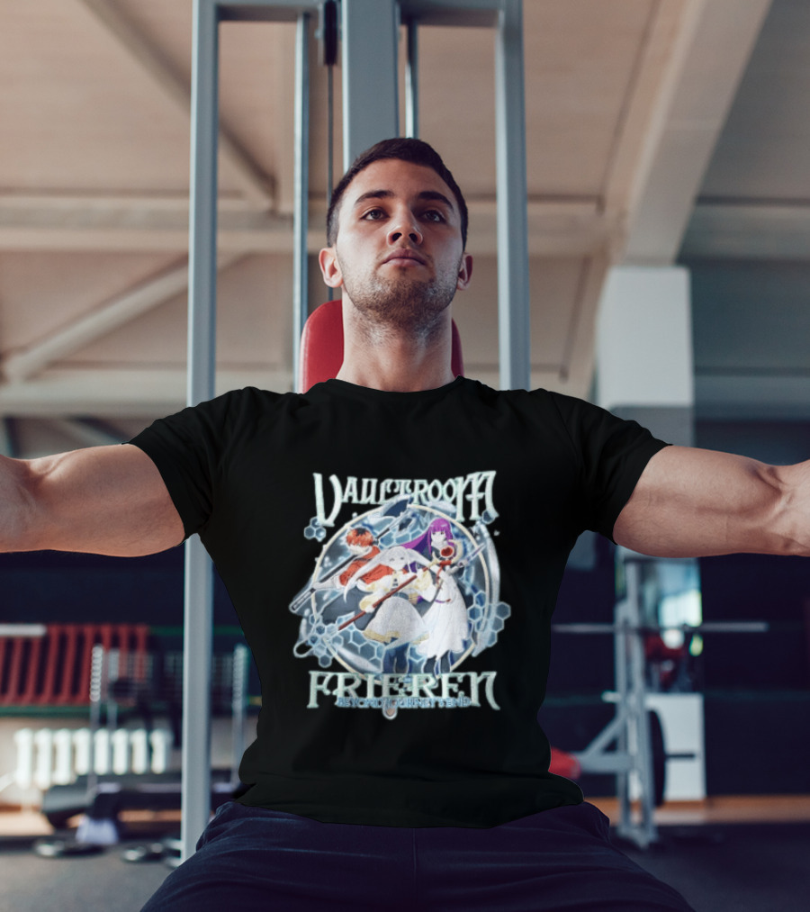 Vaultroom Frieren Beyond Journey's End Anime Characters With Magical Weapons T-Shirt