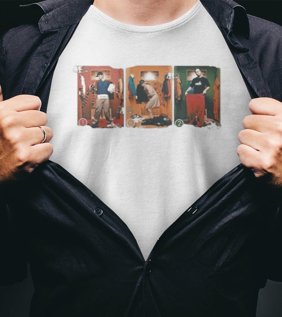 Blink 182 Take Off Your Pants And Jacket Changing Room Photo Sequence T-Shirt