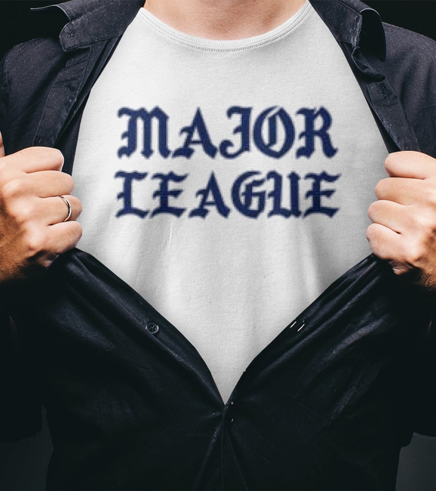 Born X Raised MLB Major League White T-Shirt