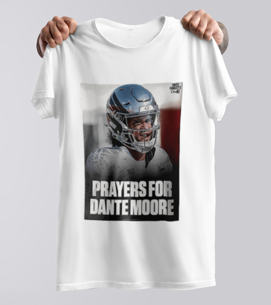 Prayers For Dante Moore Oregon Ducks Football Helmet T-Shirt