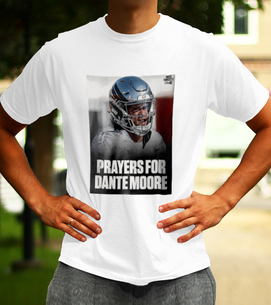 Prayers For Dante Moore Oregon Ducks Football Helmet T-Shirt
