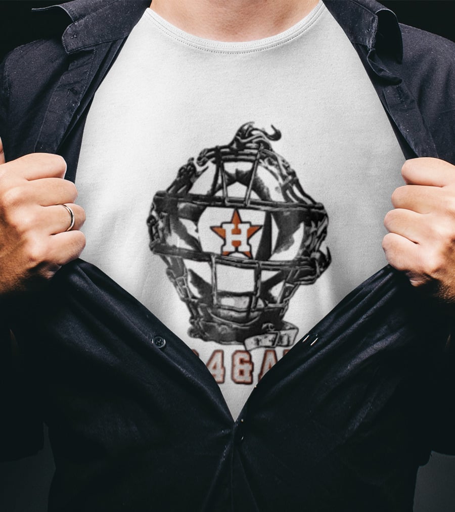 Houston Astros Catcher's Mask 1 For 4 And A Win T-Shirt