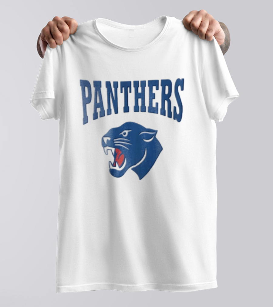 Panthers Blue Panther Head T-Shirt